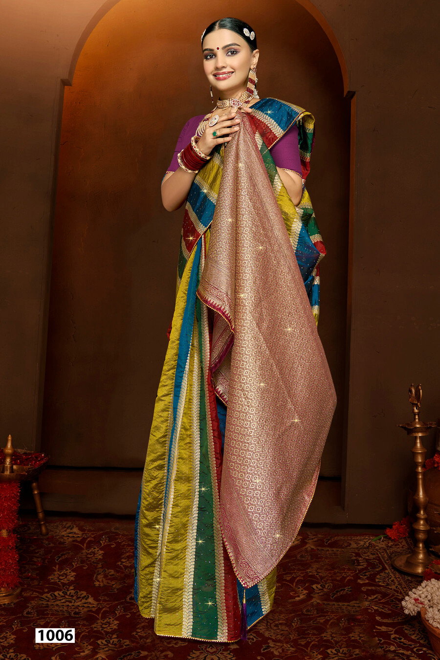 Saroj Shivika Organza Saroski 1 Fancy Organza Saree Collection