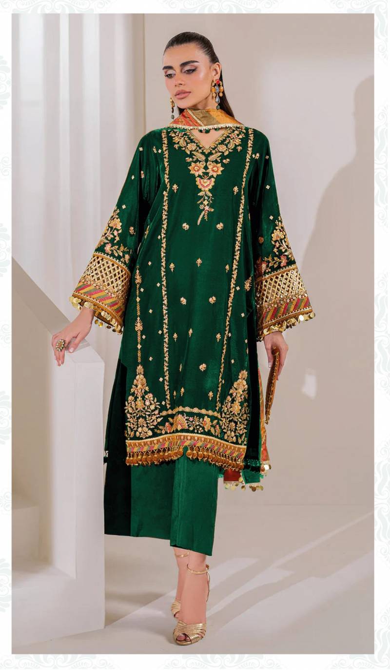 Deepsy Velvet 24 Series 32216 A To D Pakistani Salwar Suit