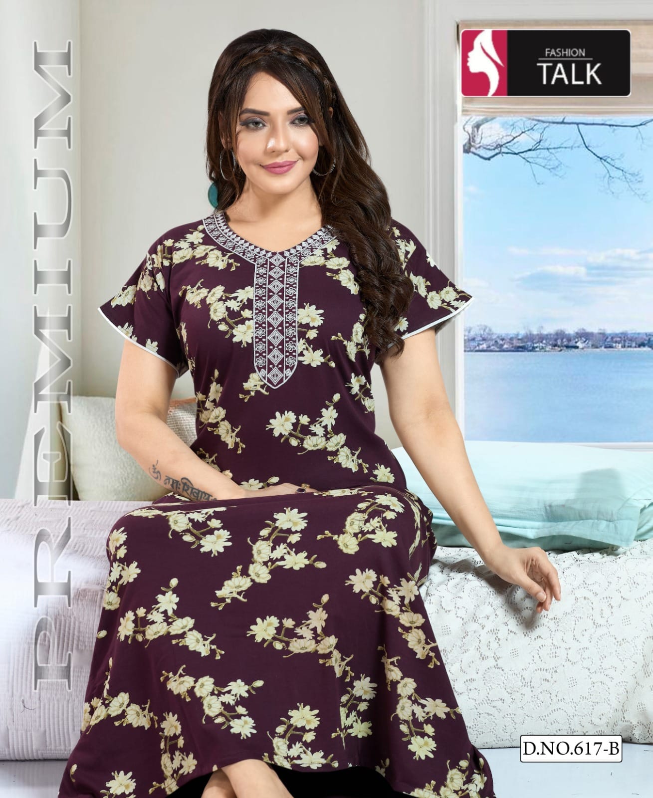 Summer Special Vol Pc 617 Cotton Printed Nighty Gown Collection