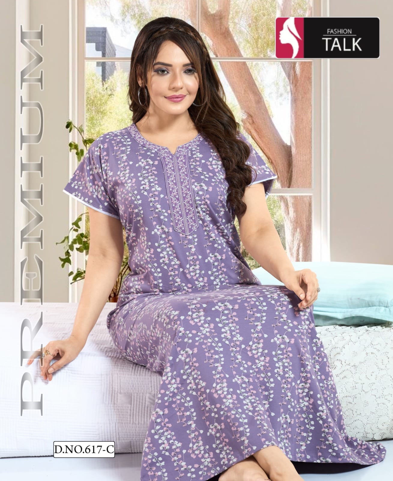 Summer Special Vol Pc 617 Cotton Printed Nighty Gown Collection
