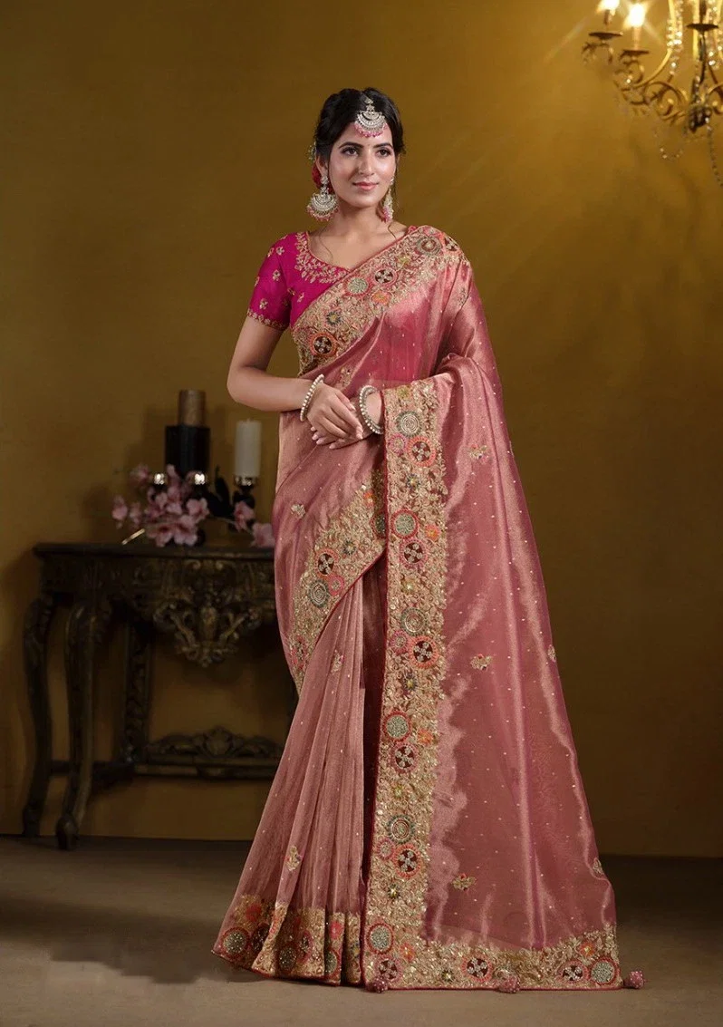 Mahotsav Mohmanthan Rajasvi 25009 Zari Organza Silk Trendy Saree
