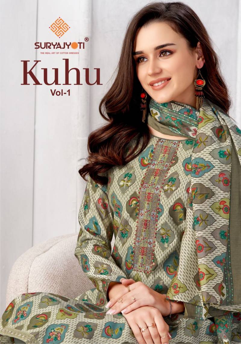 Suryajyoti Kuhu Vol 1 Modal Printed Dress Material Collection