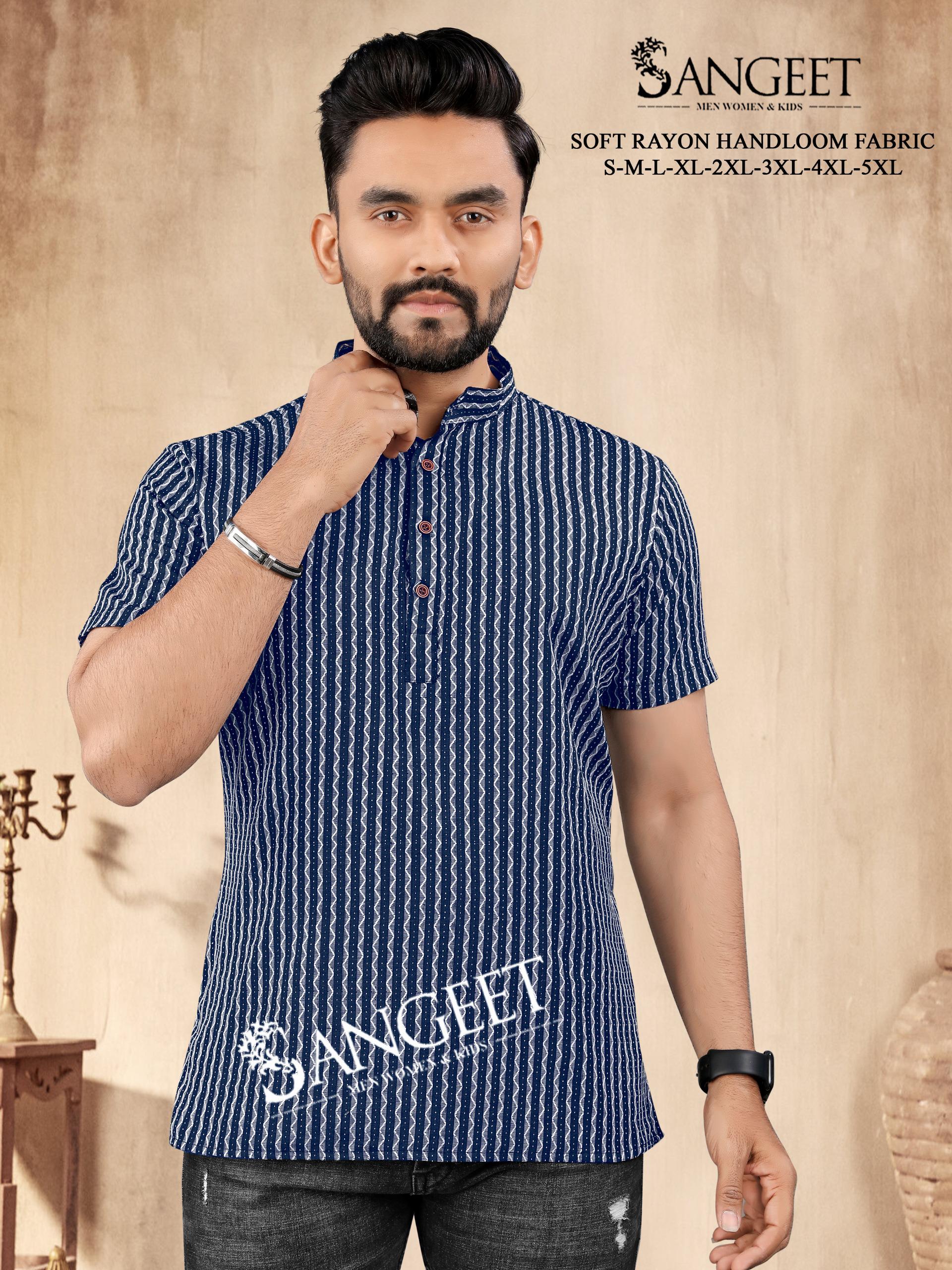 Sangeet Soft Rayon Handloom 1 Mens T Shirt Collection
