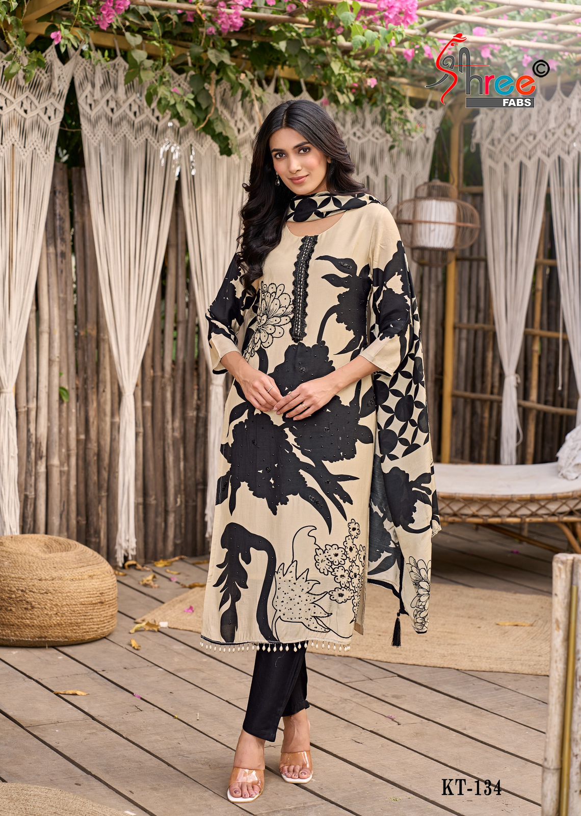 Shree Kt 134 Viscose Digital Printed Salwar Suits Collection