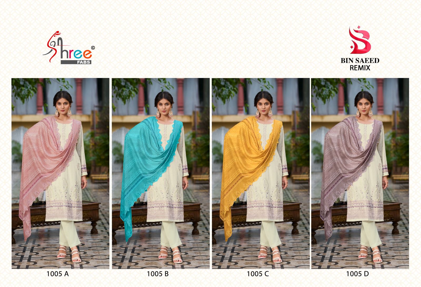 Shree Bin Saeed Remix Cotton Printed Dress Material Collection