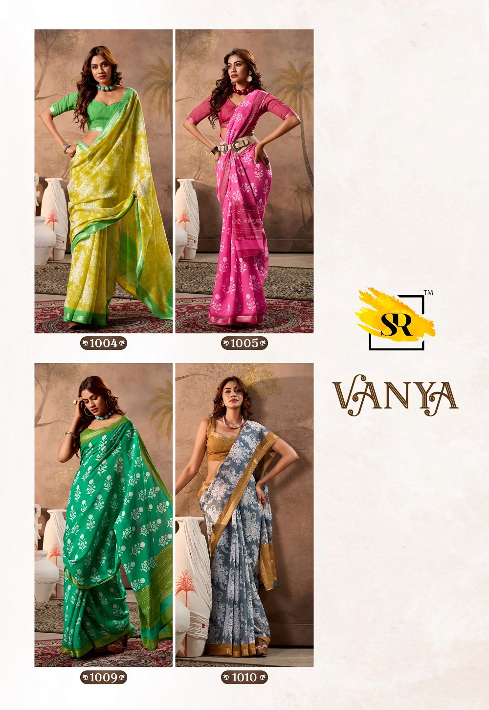 Sr Vanya Cotton Printed Fancy Saree Collection