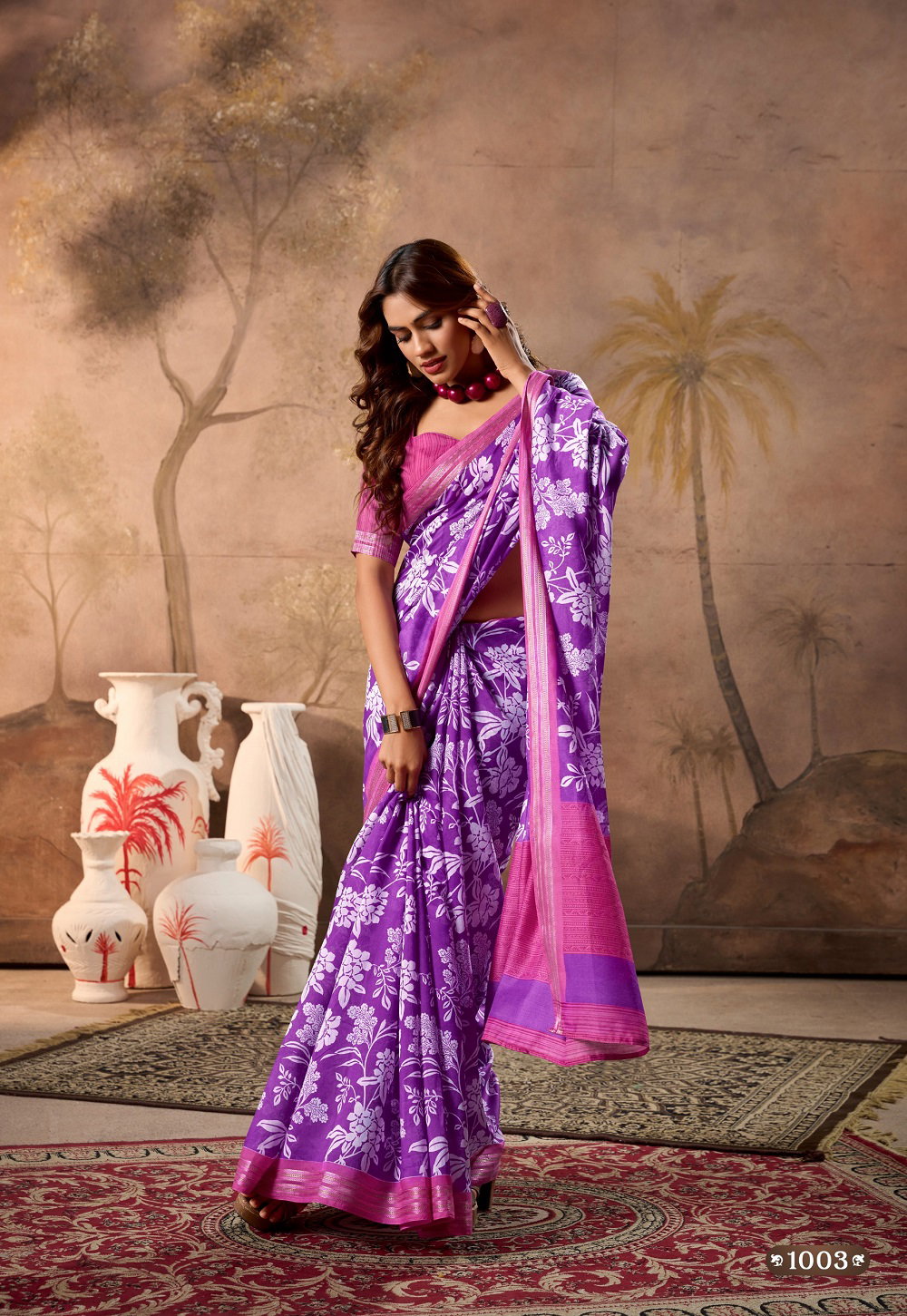 Sr Vanya Cotton Printed Fancy Saree Collection