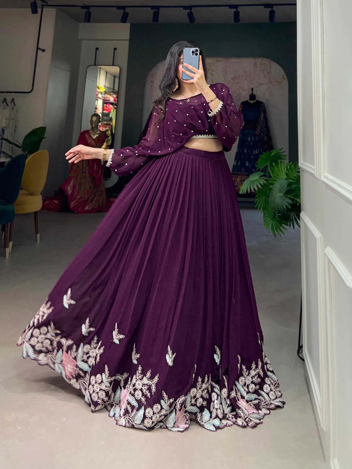 Lekha LH-1118 Designer Georgette Co-ords Set Collection