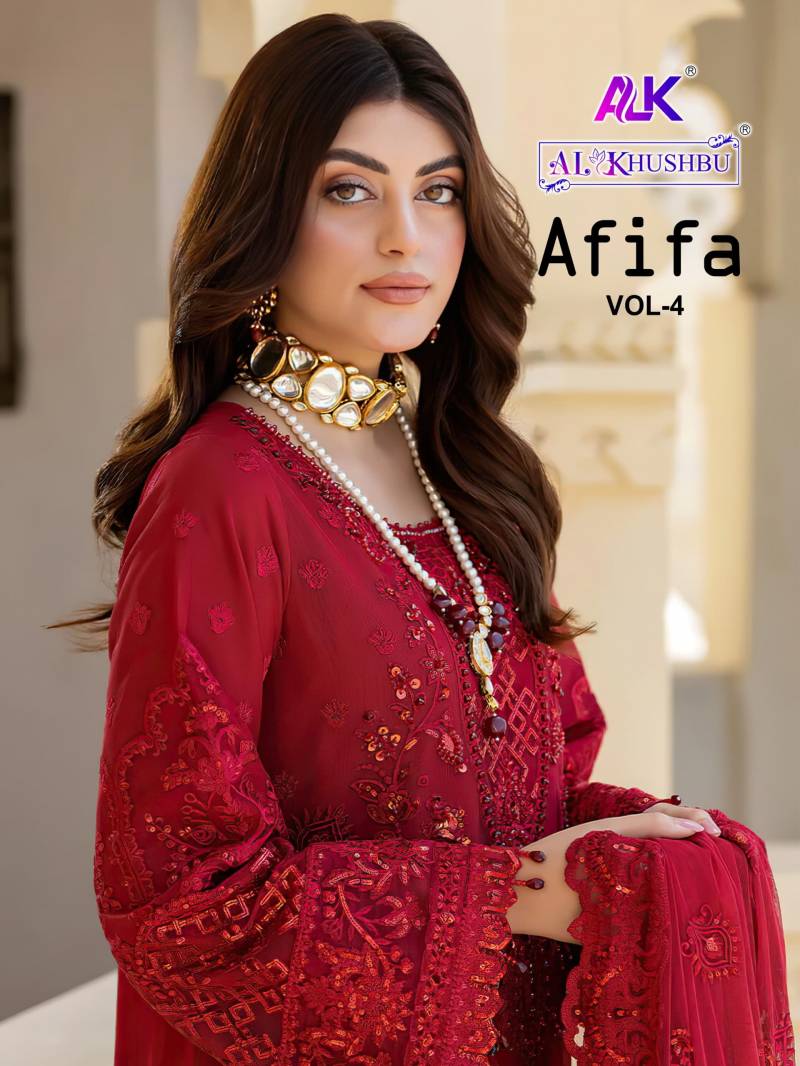 Al Khushbu Afifa Vol 4 Georgette Pakistani Salwar Suits