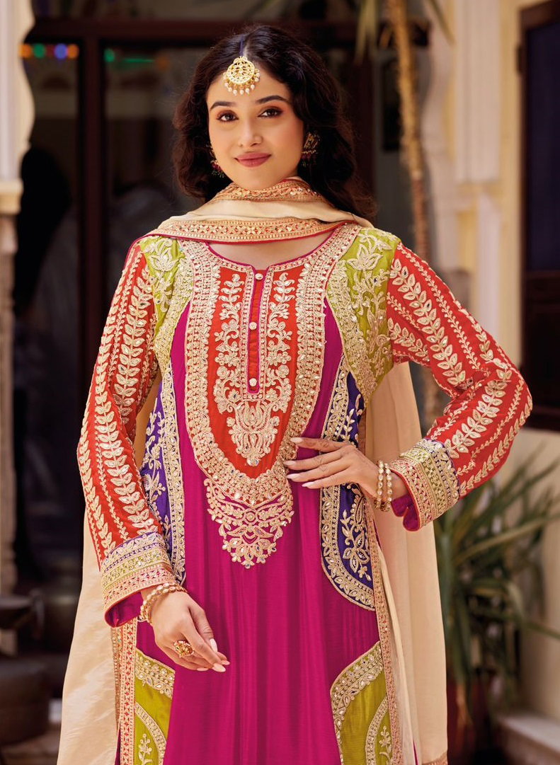 Your Choice Kalkee Chinon Heavy Embroidered Salwar Suit Collection