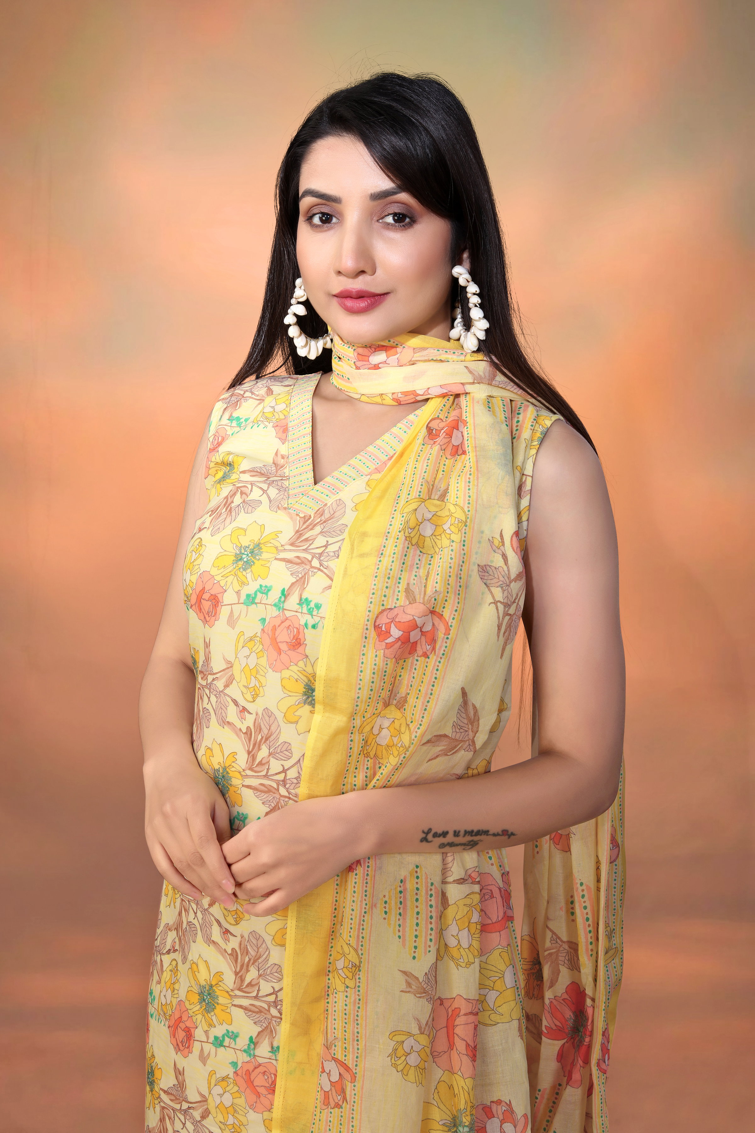 SIYA 3 PCS COTTON KURTA SET