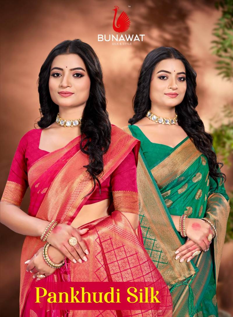 Bunawat Pankhudi Silk Wedding Wear Silk Saree Collection