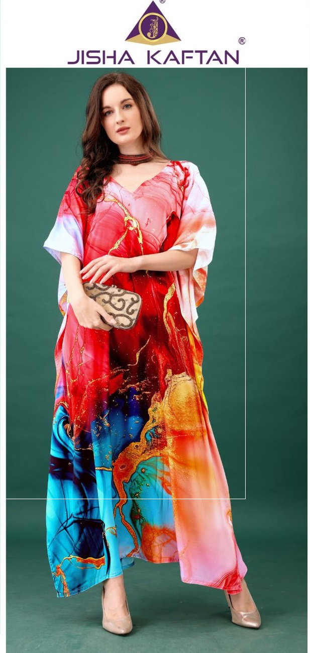 Jisha Silk Kaftan Vol 13 Digital Printed Kaftans Collection