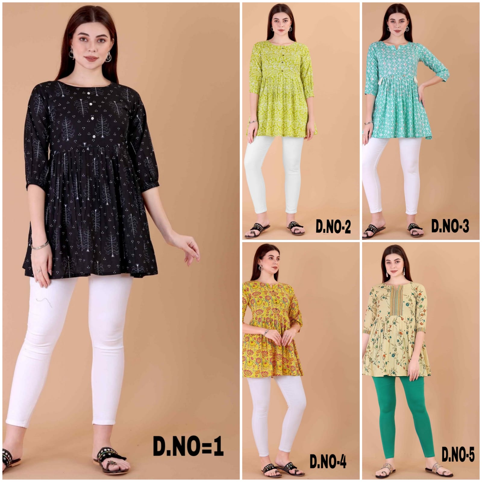 9Star khushi 1 Cotton Printed Fancy Tops Collection