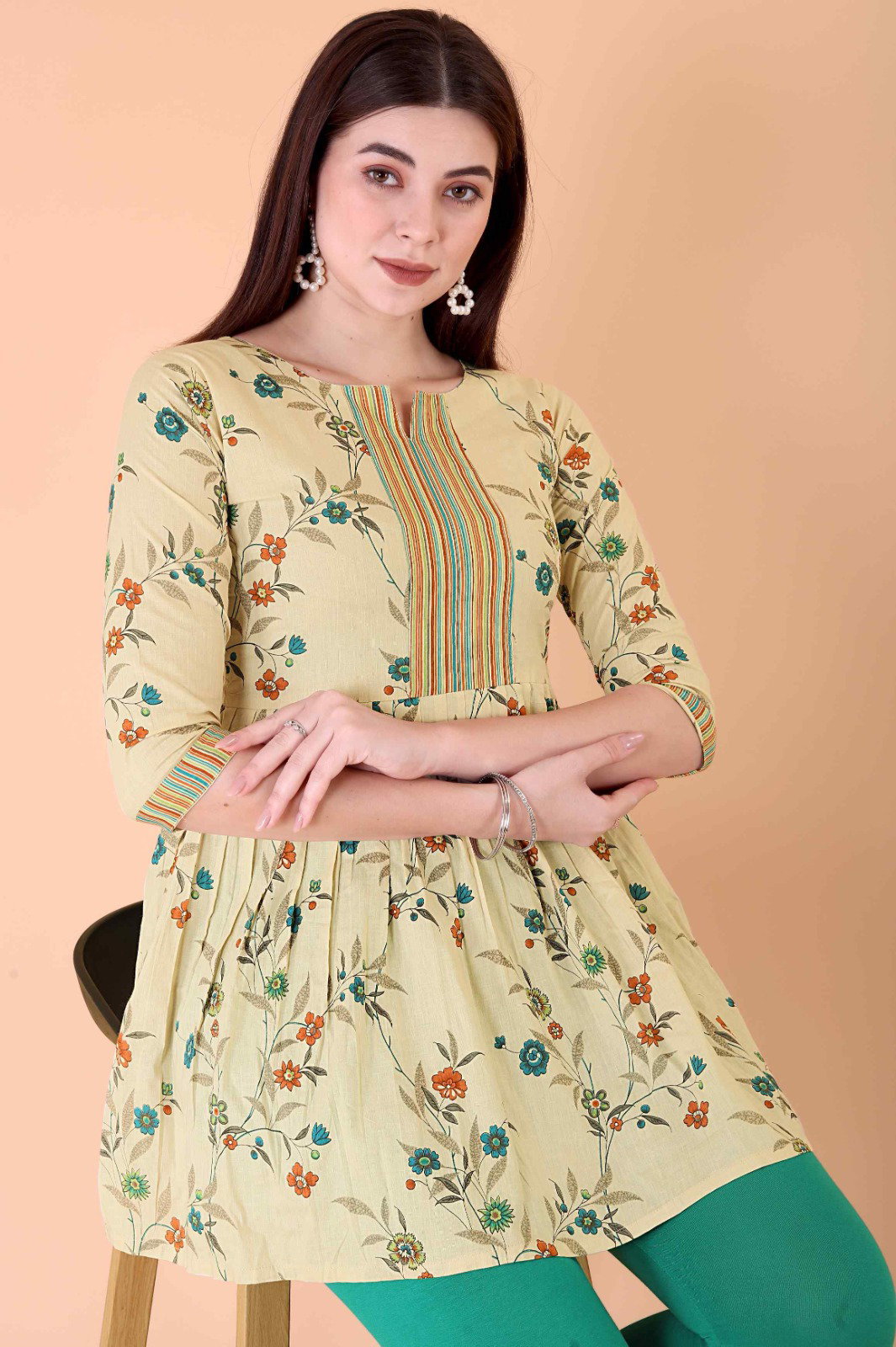 9Star khushi 1 Cotton Printed Fancy Tops Collection