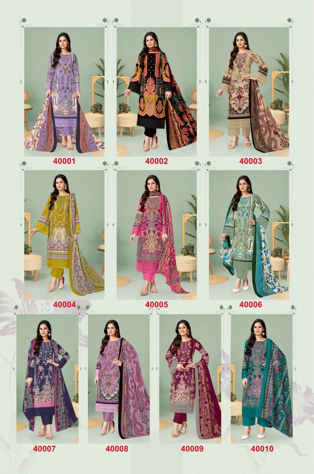 Jash Elliza Vol 40 Cotton Dress Material Collection