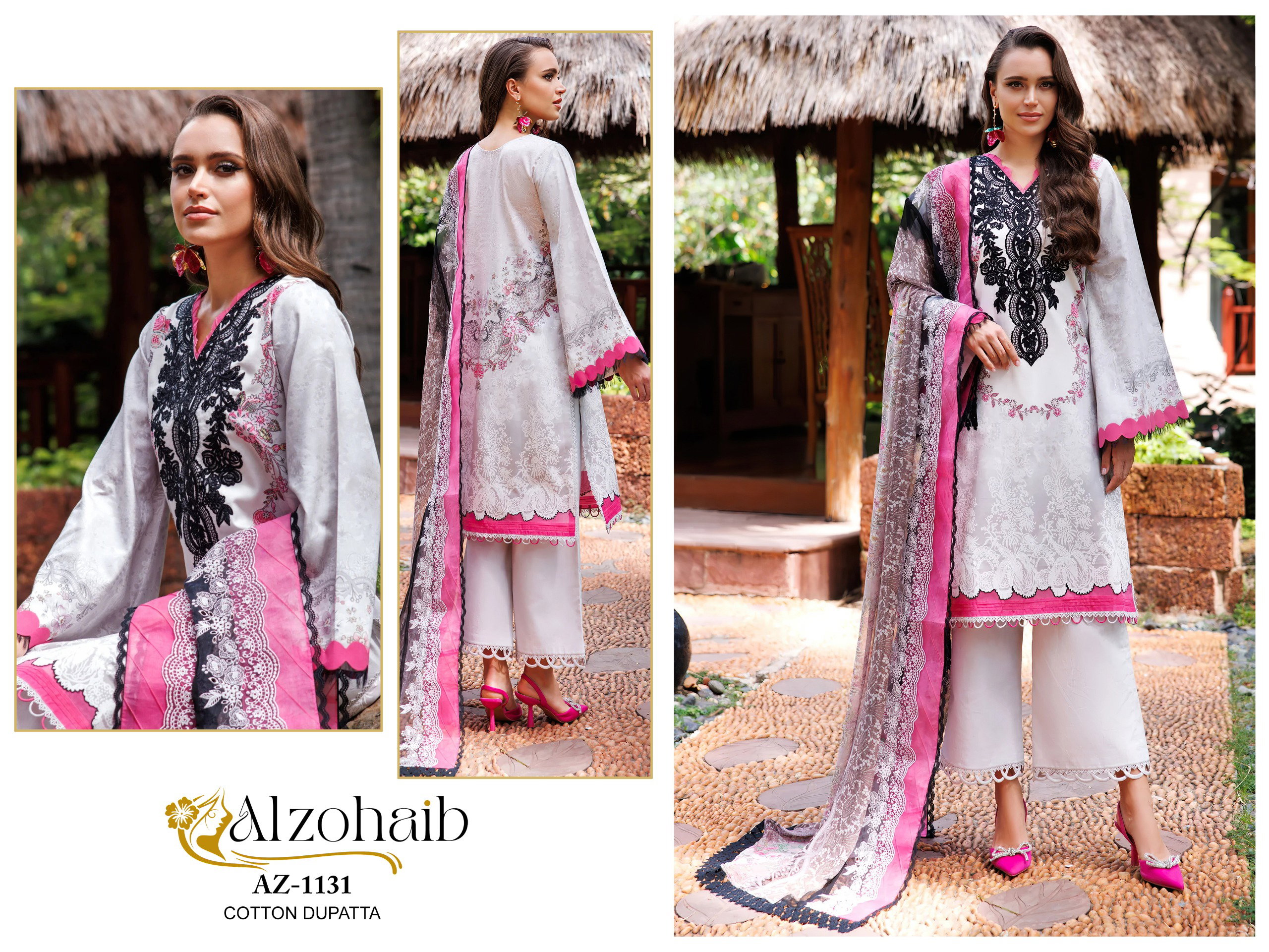 Alzohaib Az 1116 To 1131 Cotton Dupatta Pakistani Suits Collection