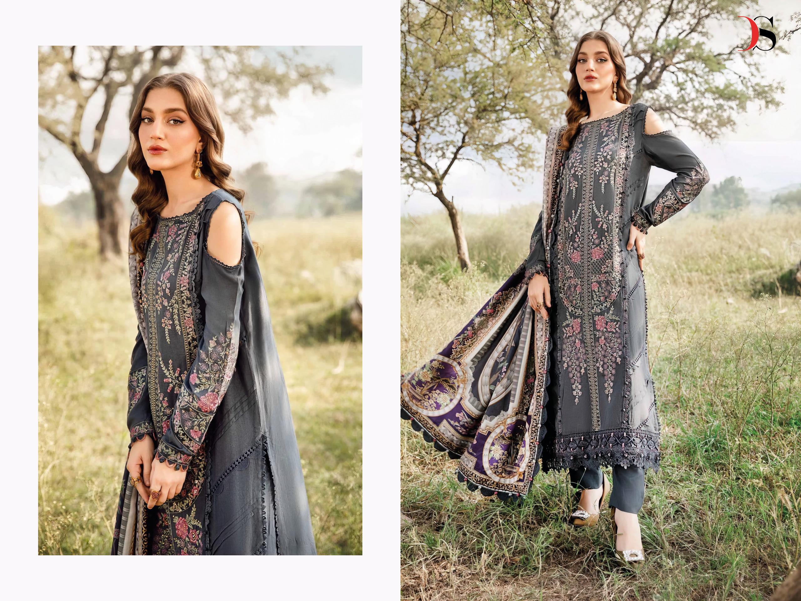 Deepsy Maria B Embroidered Rayon Collection Cotton Dupatta
