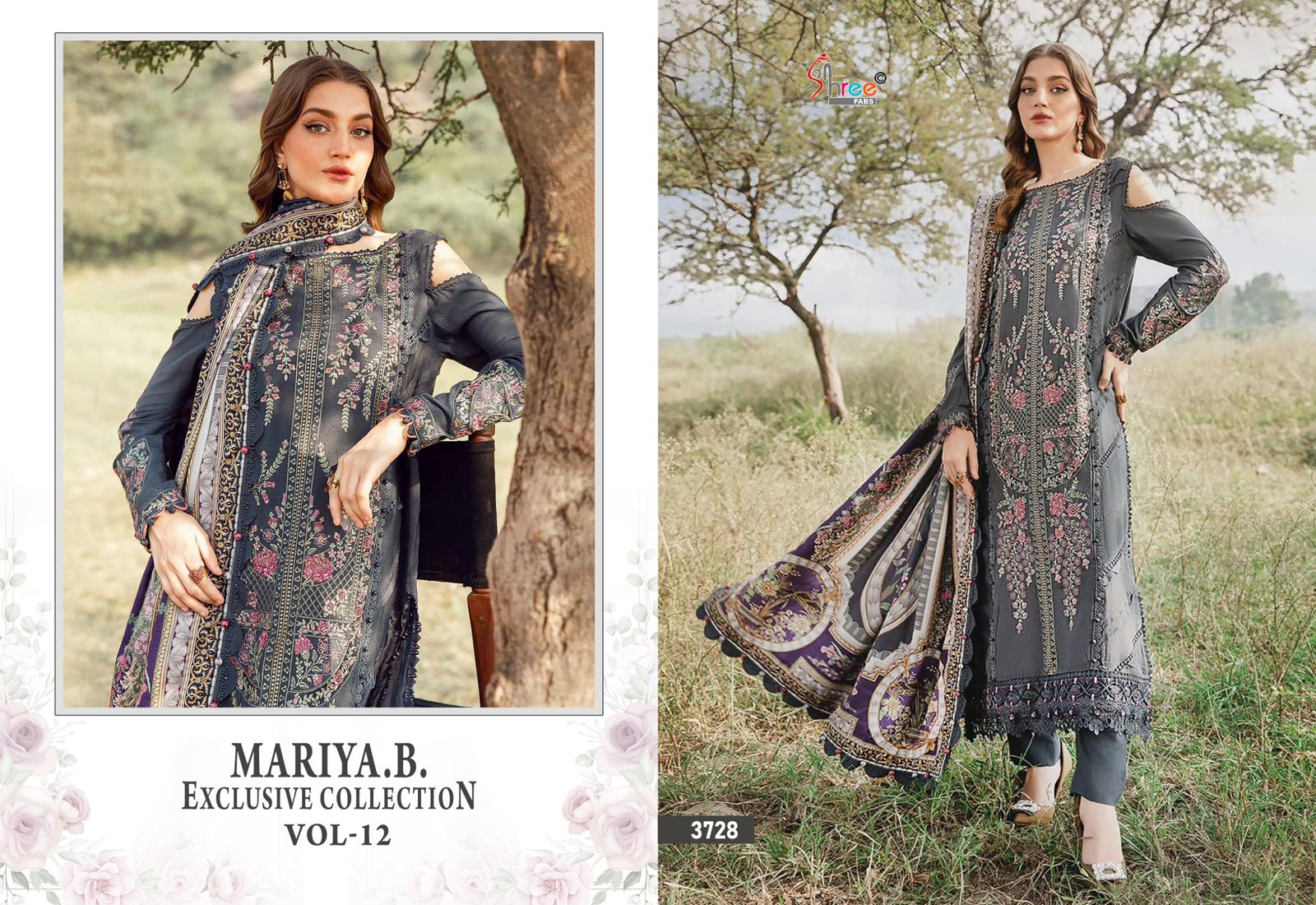 Shree Mariya B Exclusive Collection Vol 12 Cotton Dupatta Salwar Suit