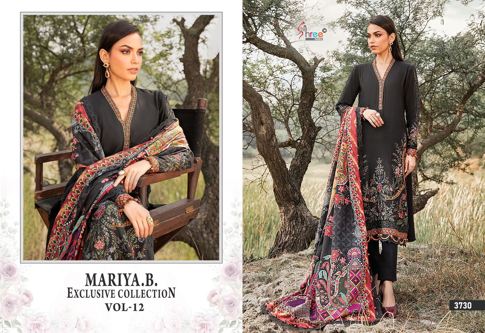 Shree Mariya B Exclusive Collection Vol 12 Cotton Dupatta Salwar Suit