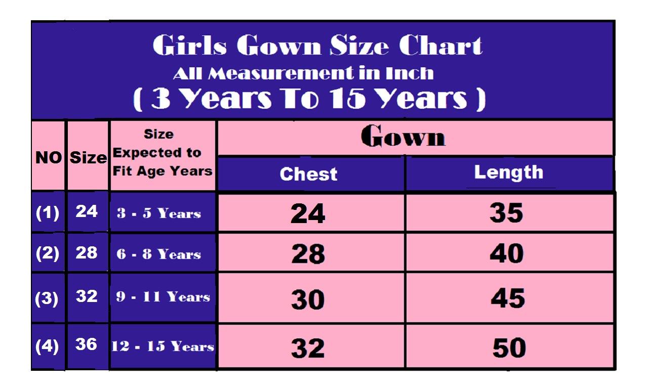 AD-152 Fox Georgette Ready To Wear Kids Gown 