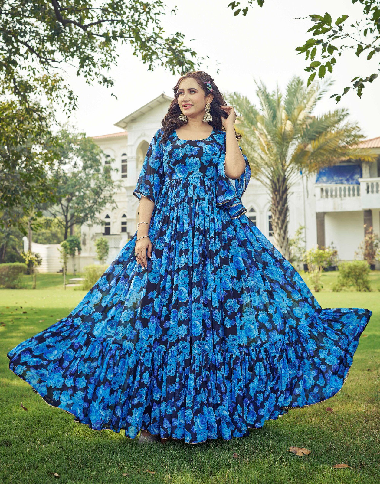 Ctz Maahi Georgette Floral Printed Long Kurti Collection