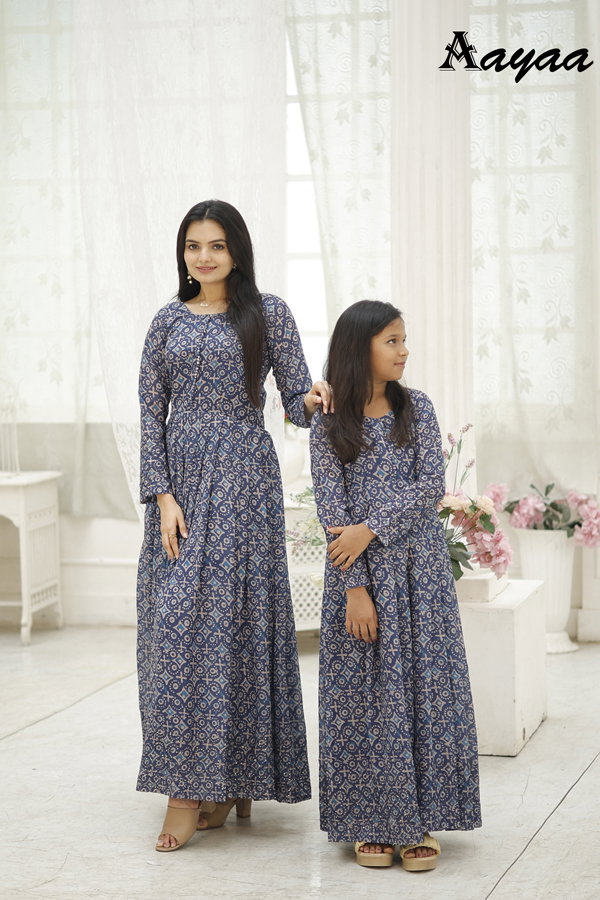 Aayaa Divisha Vol 2 Combo Of Mother And Daughter Gown Collection