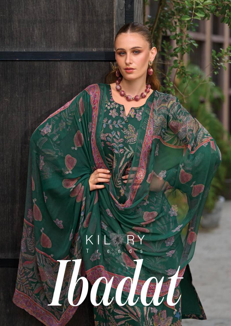 Kilory Ibadat Jam Cotton Digital Foil Printed Salwar Kameez