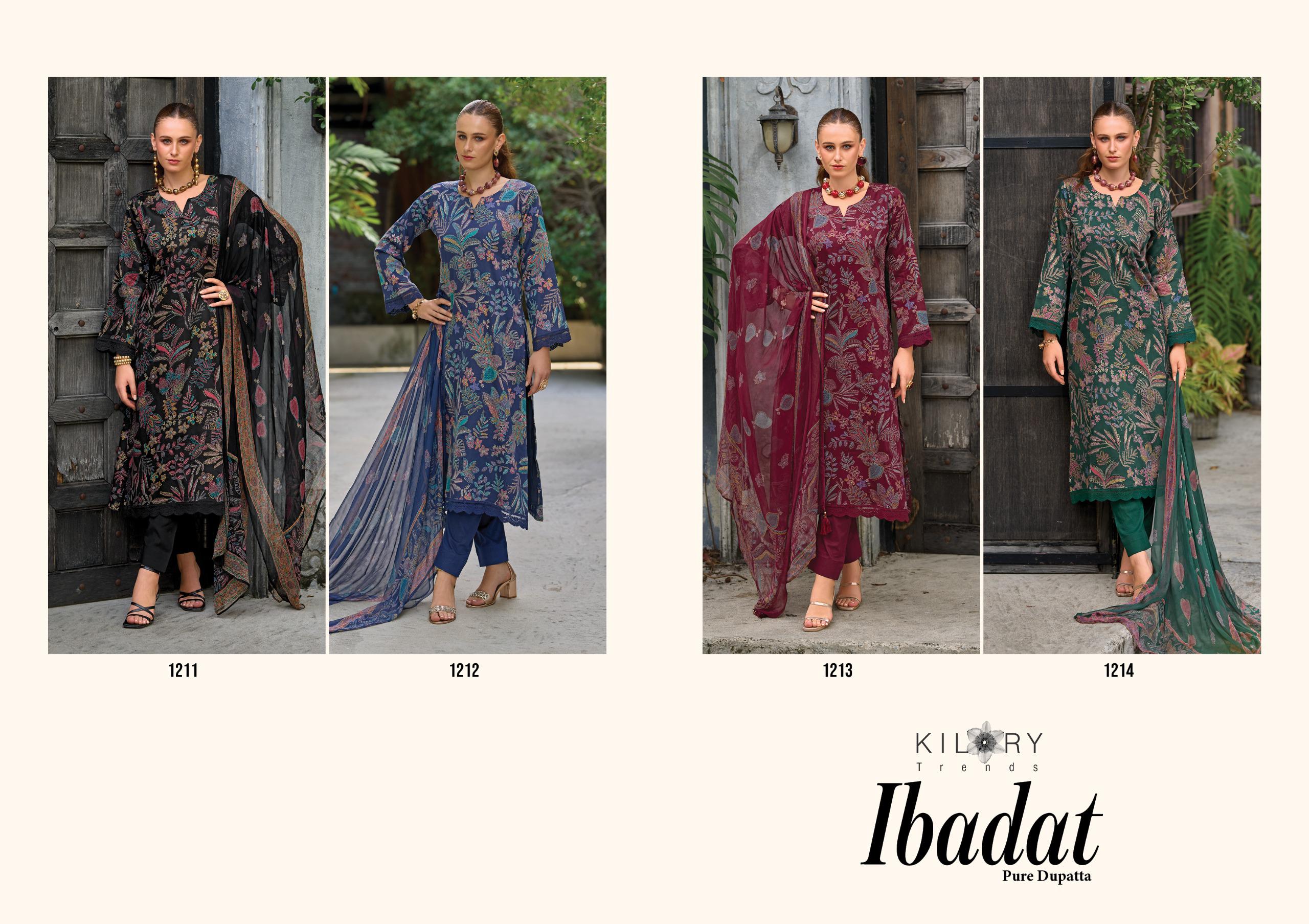 Kilory Ibadat Jam Cotton Digital Foil Printed Salwar Kameez