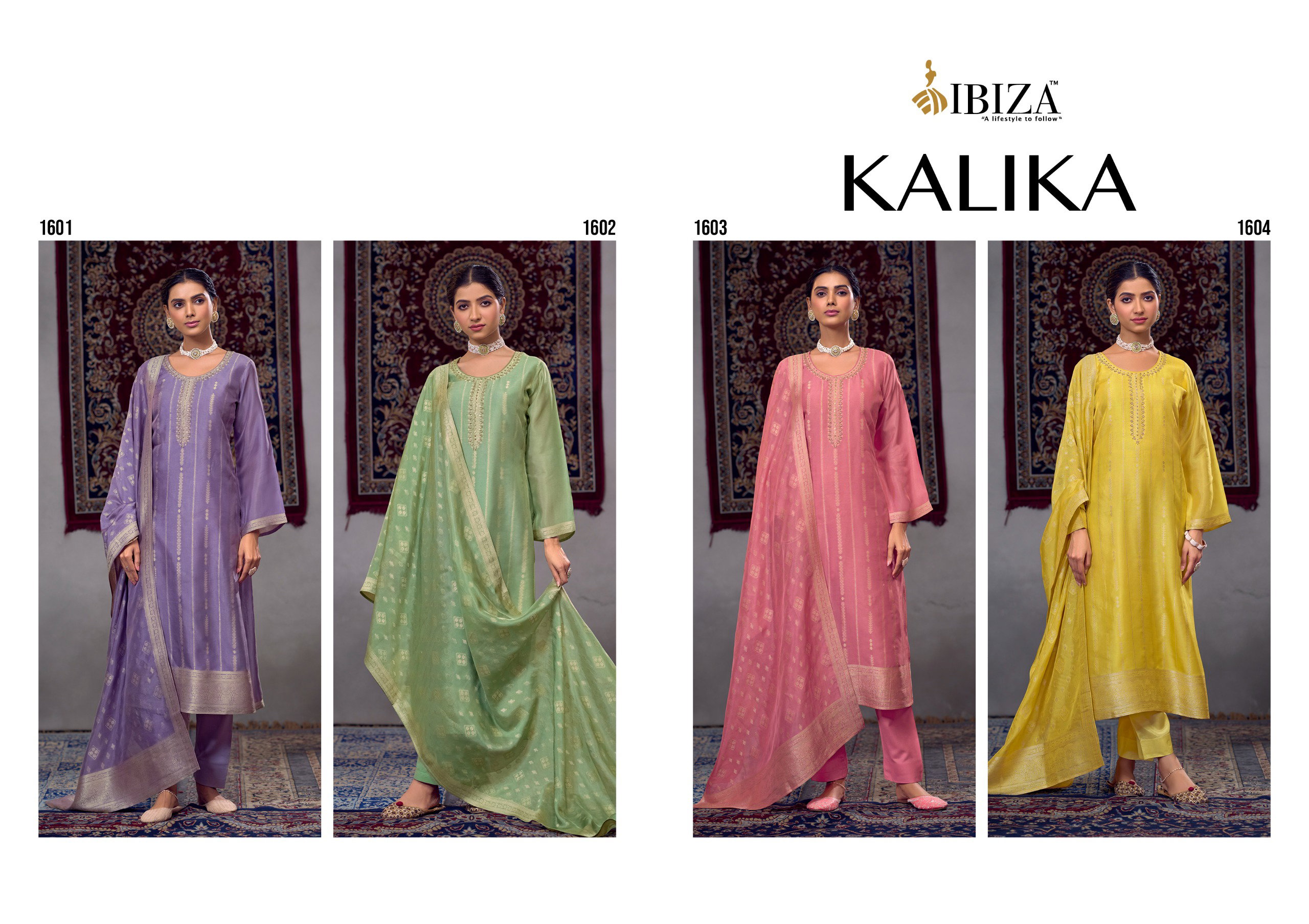 Ibiza Kalika Kosa Silk Salwar Kameez Collection