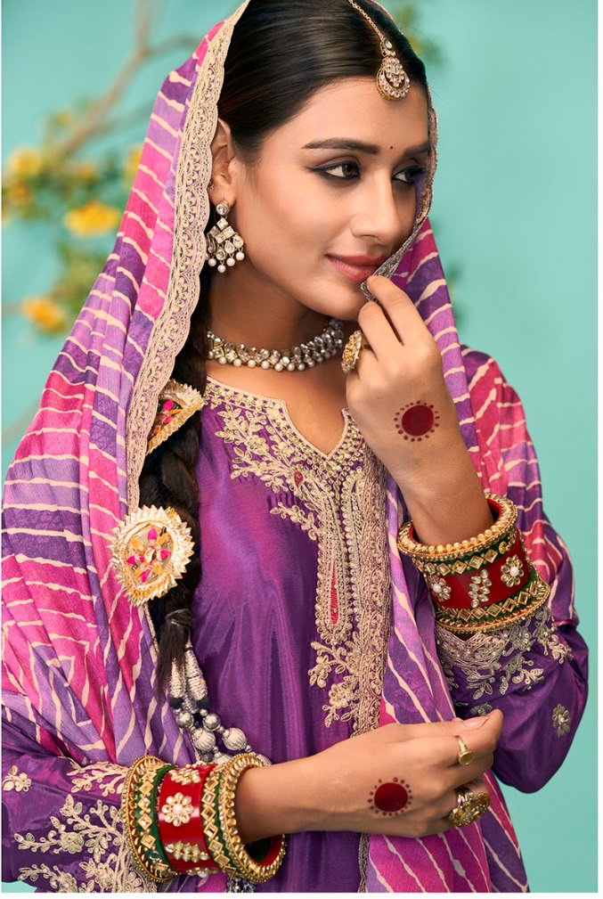 Radha Trendz Jaspreet Chinon Designer Salwar Kameez Collection