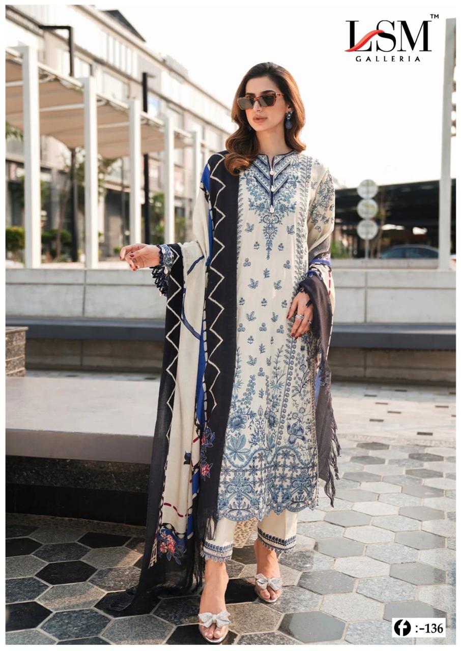 Lsm Firdous Queen Exclusive Heavy Lawn Vol 13 Dress Material Collection