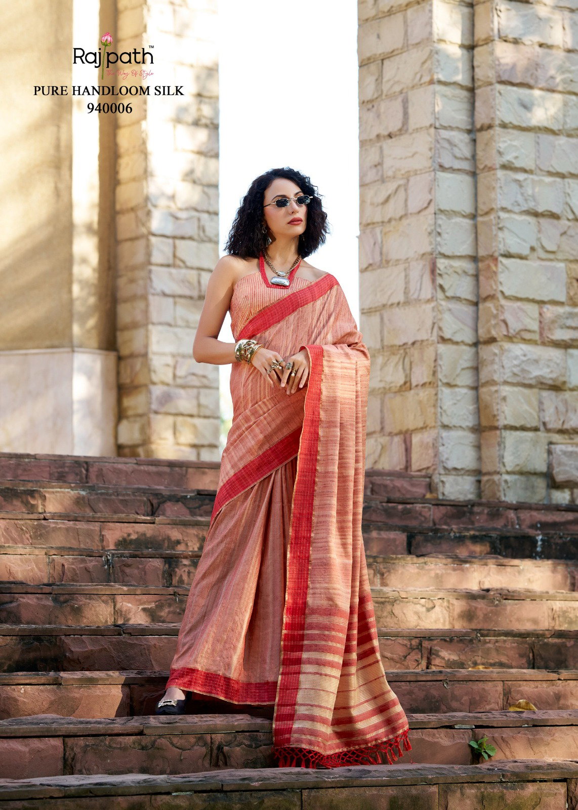 Rajpath Redbull Handloom Katan Fancy Saree Collection