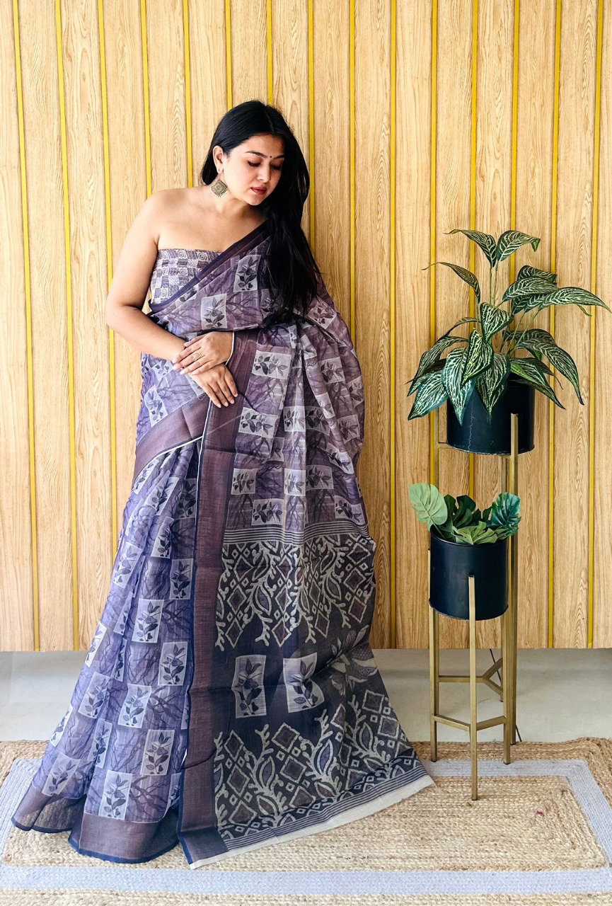 Vc Kalki Digital Printed Cotton Saree Collection