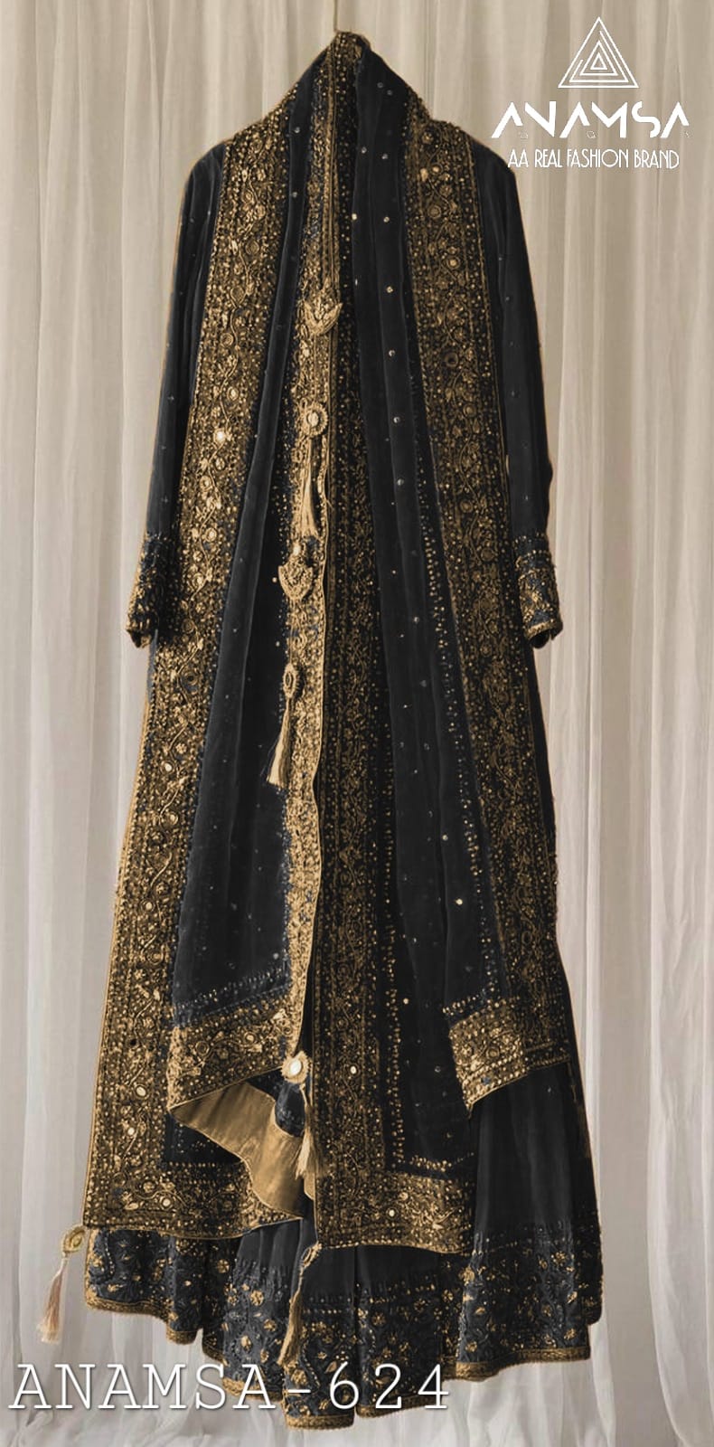 Anamsa 624 Georgette Pakistani Salwar Kameez