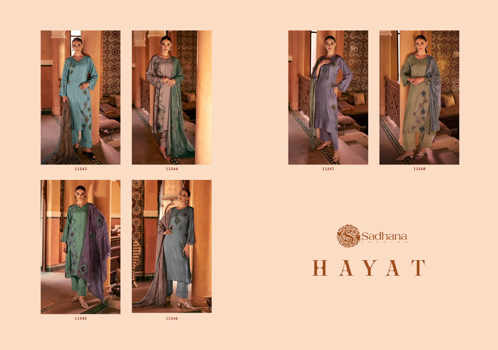 Sadhana Hayat Pure Musline Silk Digital Printed Dress Material