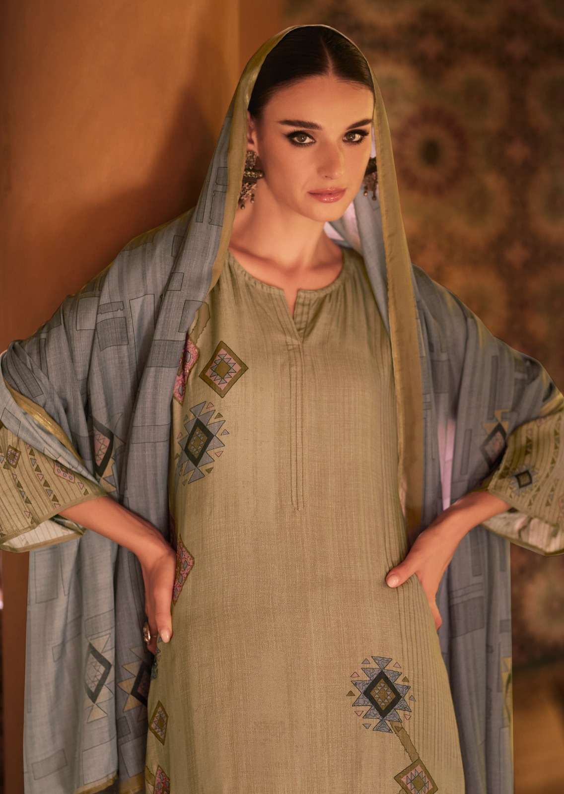 Sadhana Hayat Pure Musline Silk Digital Printed Dress Material