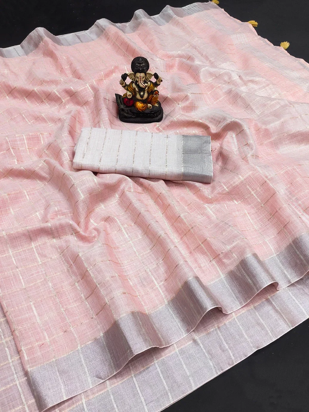 Vc Riddhi Premium Linen Saree Collection