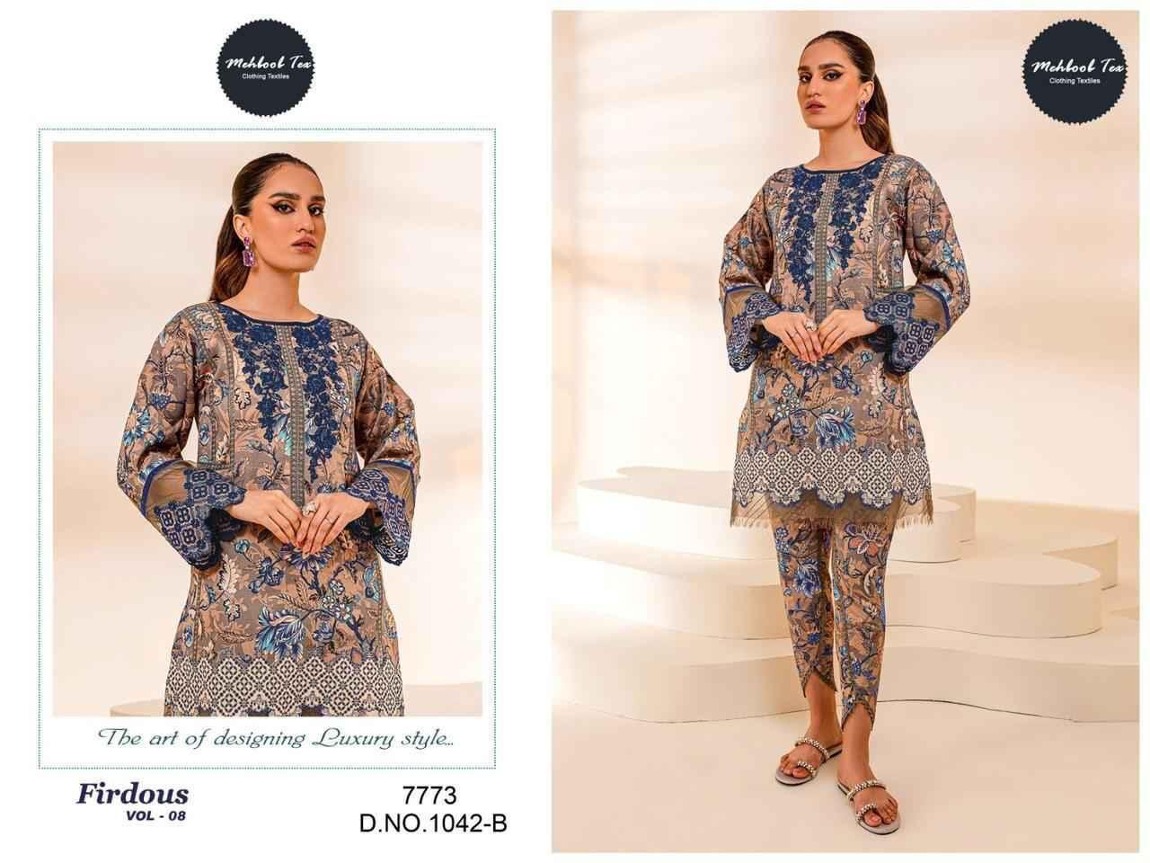 Mehboob Tex Firdous Vol 8 Chiffon Dupatta Pakistani Salwar Suits