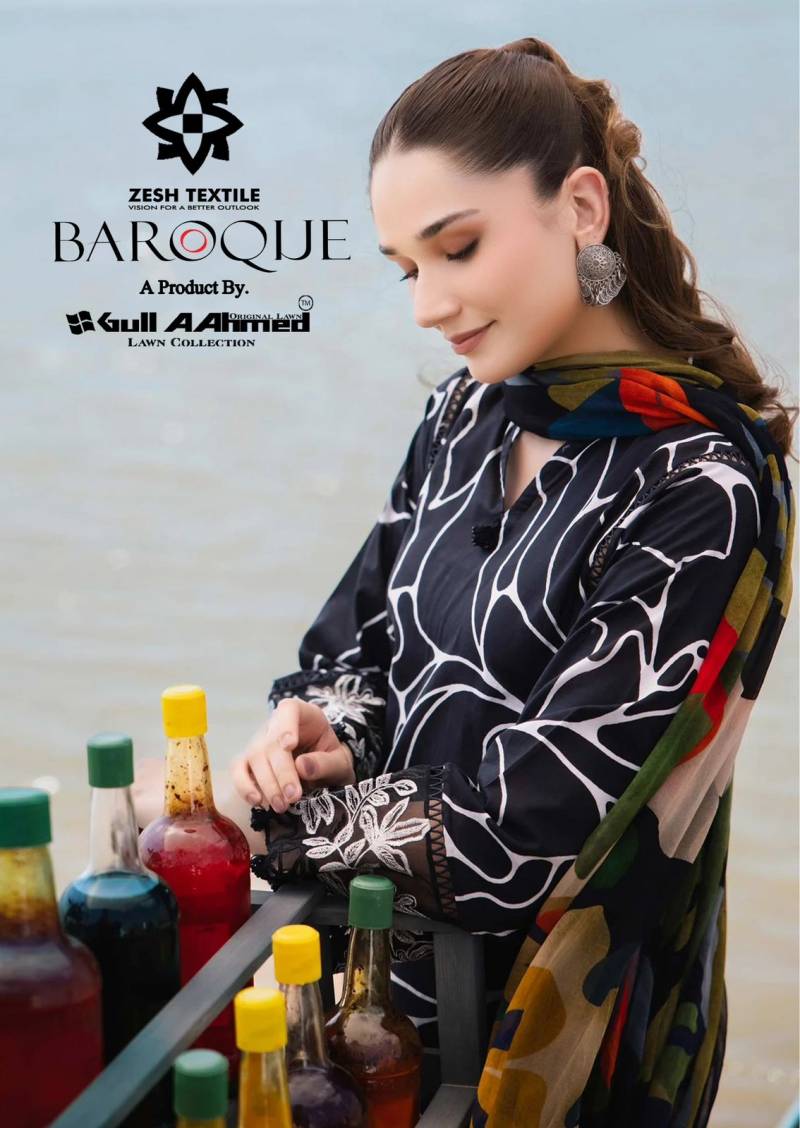 Gull A Ahmed Baroque Lawn Dress Material Collection