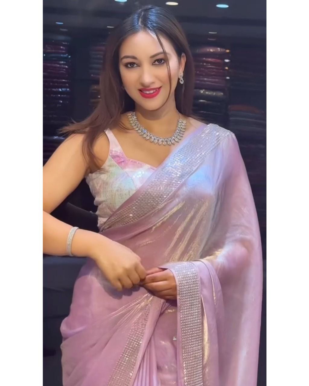 VR-669 Pure Tissue Simari Soft Fendy Saree