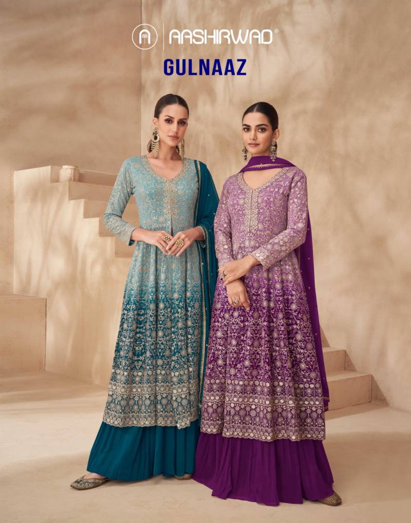 Aashirwad Gulnaaz Georgette Designer Salwar Kameez Collection
