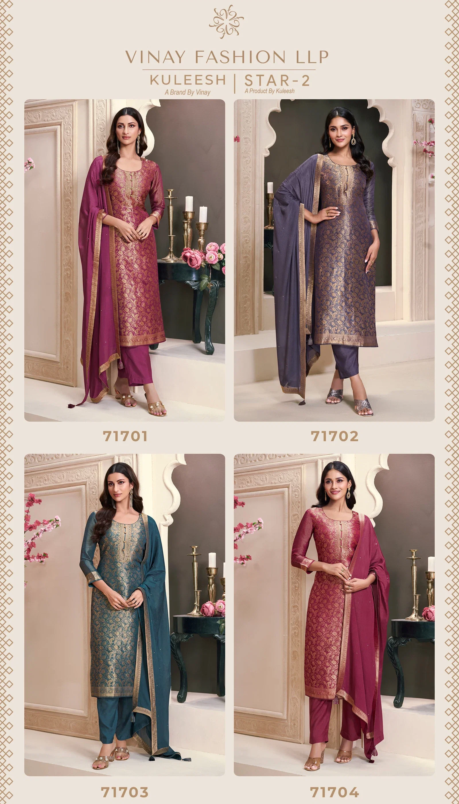 Vinay Kuleesh Star 2 Designer Salwar Kameez Collection