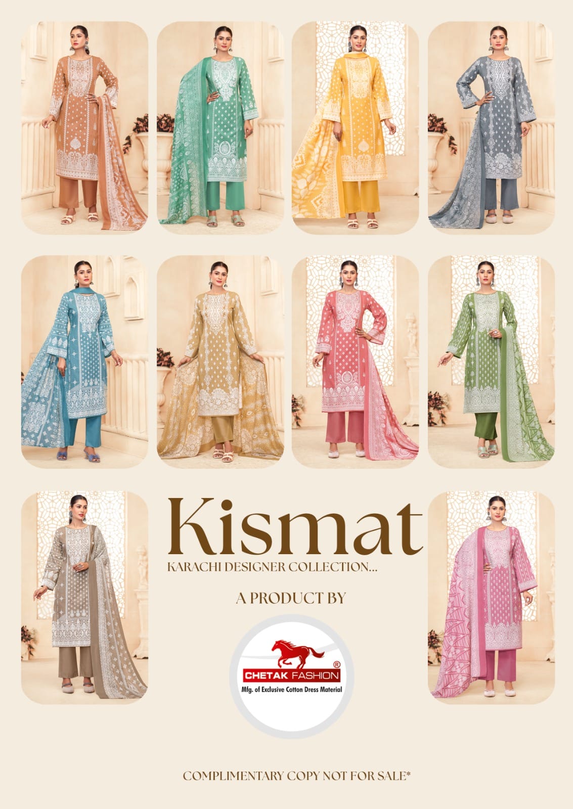 Kismat Chetak Vol-01 Karachi Dress Material