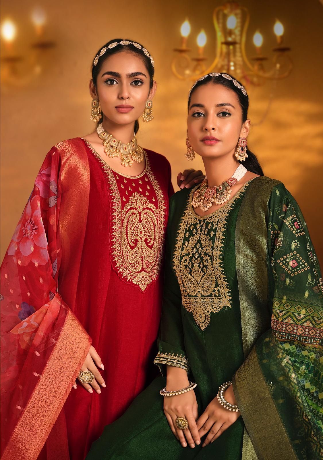 Lady Leela Shayari Kurti Pant With Dupatta Collection