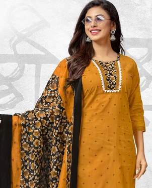 Deeptex Naya Andaaz Vol 10 Cotton Printed Kurti Bottom With Dupatta