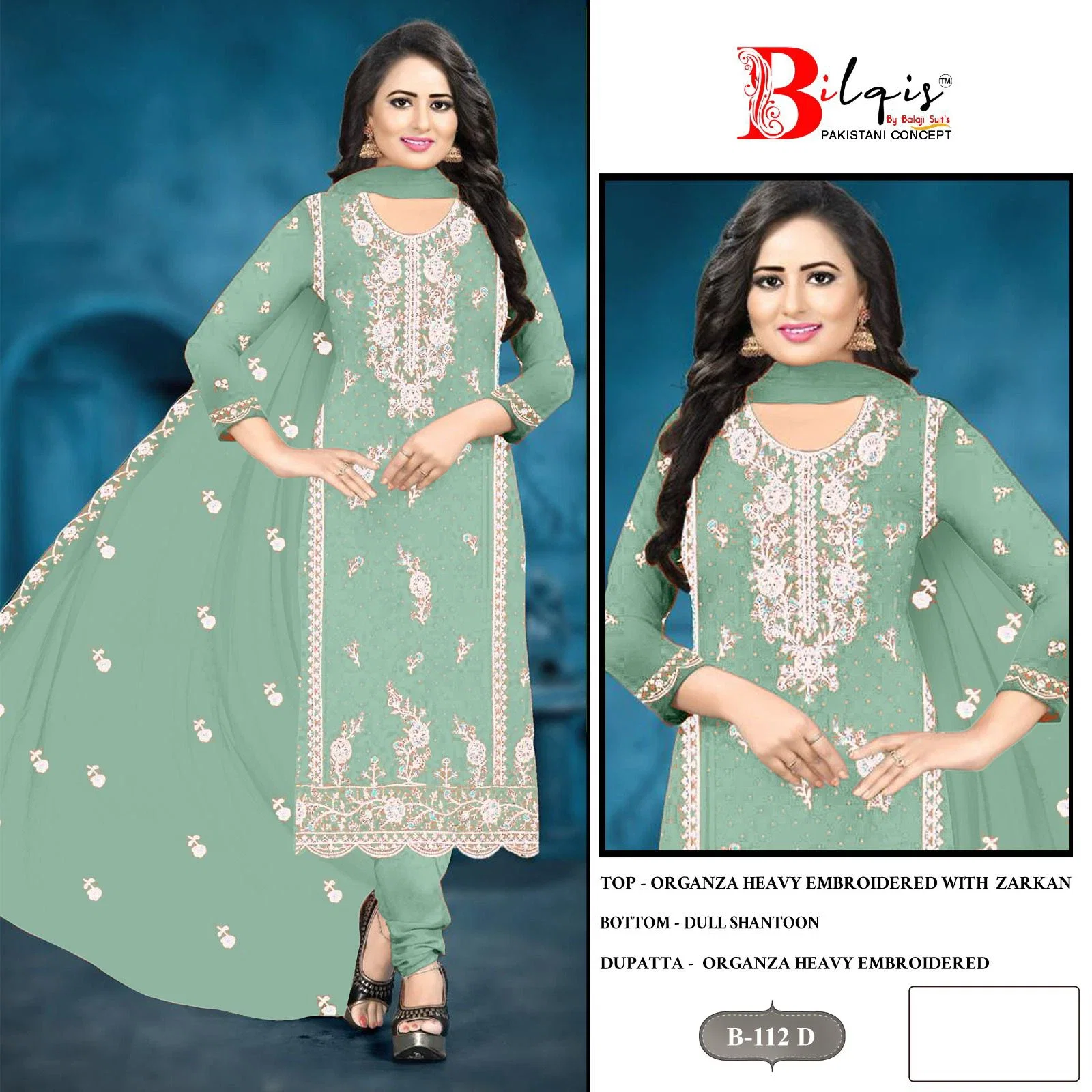 Bilqis B 112 A To D Exclusive Pakistani Salwar Suits Collection
