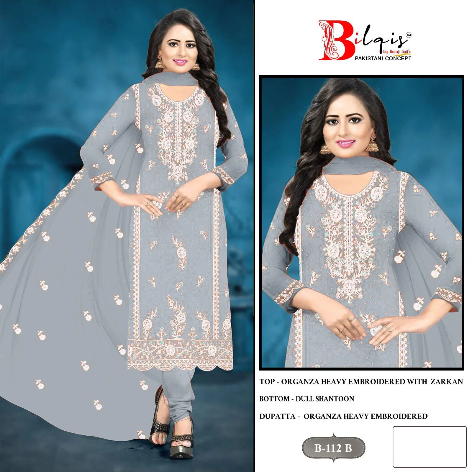 Bilqis B 112 A To D Exclusive Pakistani Salwar Suits Collection