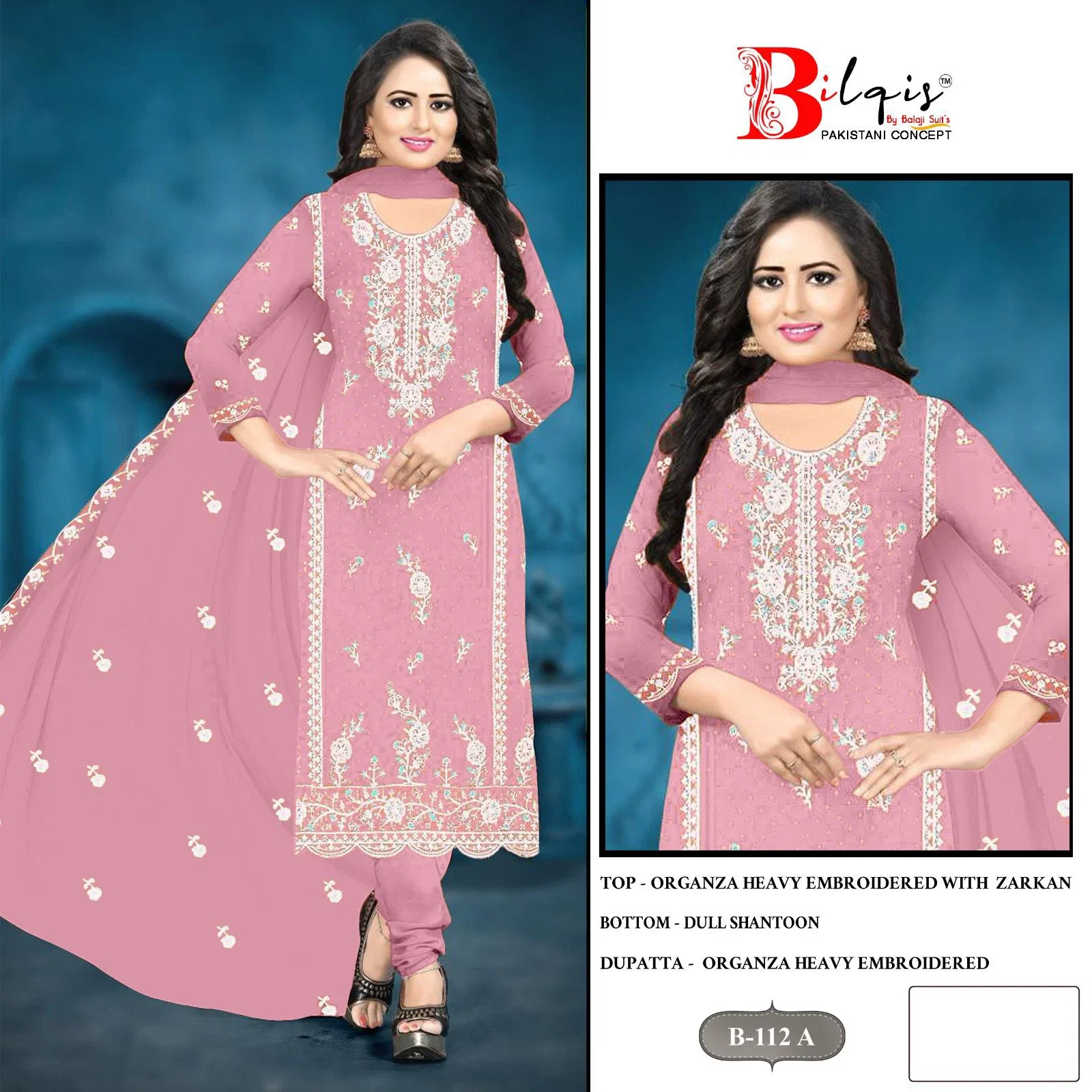 Bilqis B 112 A To D Exclusive Pakistani Salwar Suits Collection