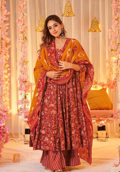 Clora Vol 6 Maslin Digital Printed Kurti Botton With Dupatta 